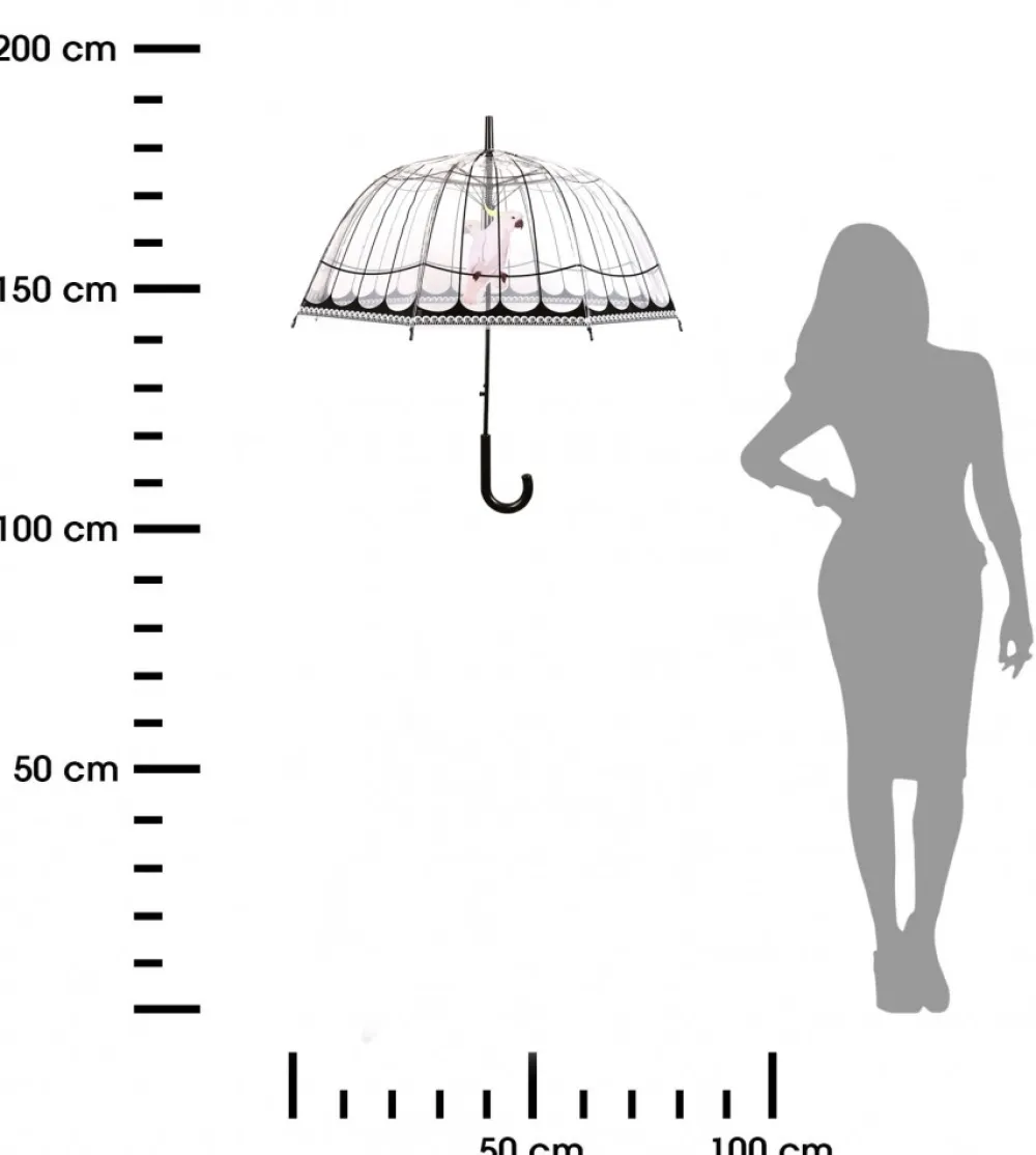 Parasol transparentny klatka dla ptaków * Esschert Design New
