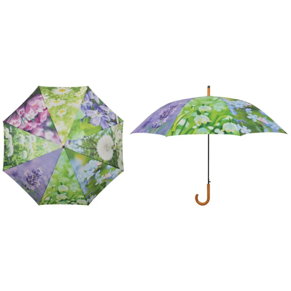 Parasol z nadrukiem w kwiaty 123,5 cm * Esschert Design Clearance