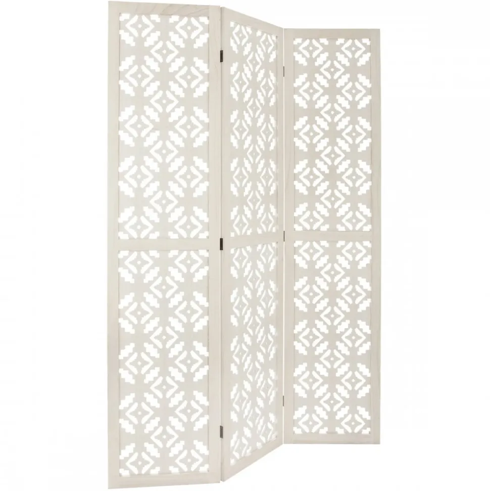 Parawan drewniany Rayan White