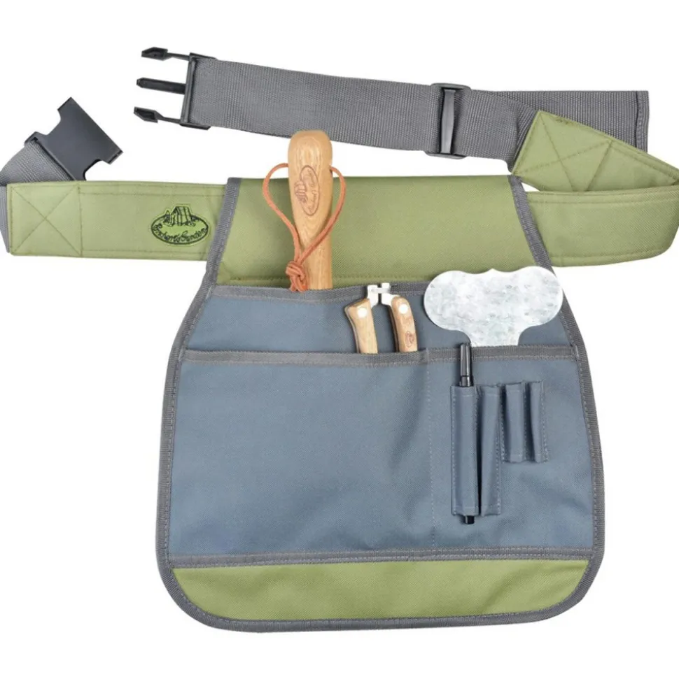 Pas ogrodowy na narzędzia zielonoszary