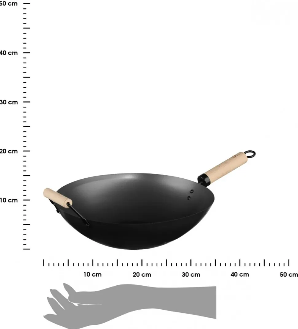 Patelnia głęboka Wok z rączką 35 cm