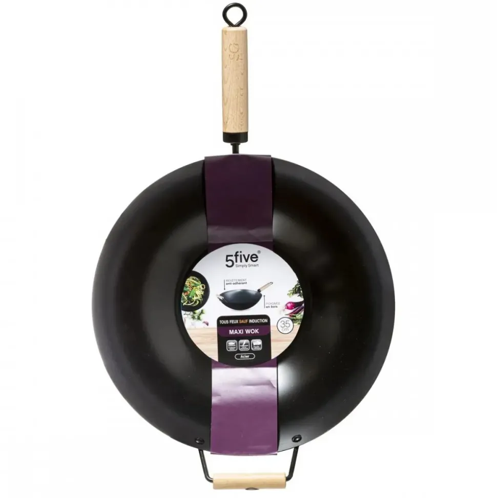 Patelnia głęboka Wok z rączką 35 cm