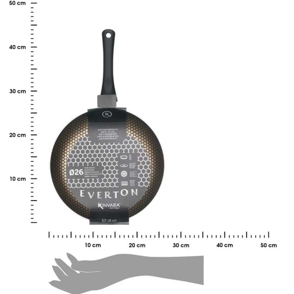 Patelnia 26 cm z powłoką plastra miodu * KINVARA New