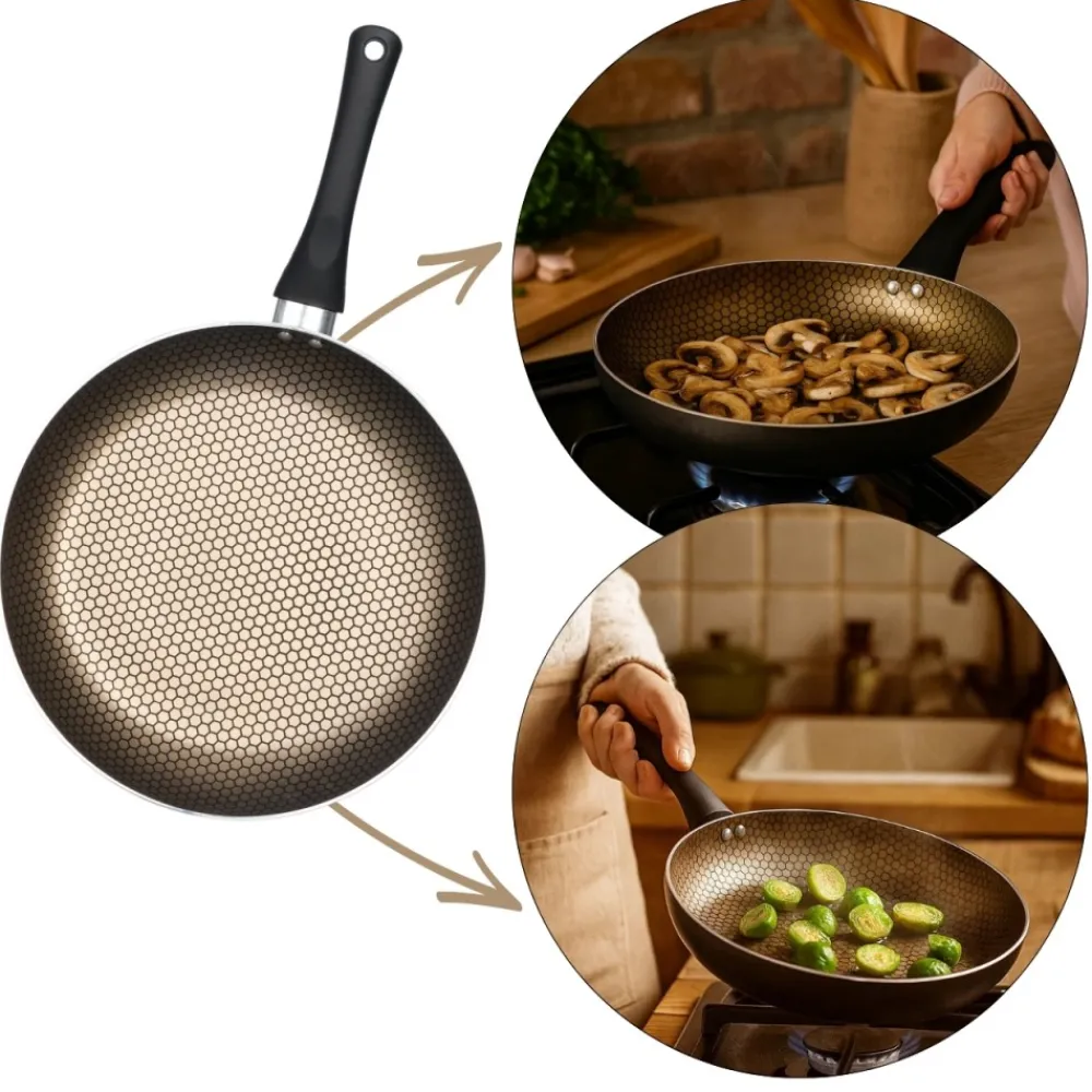 Patelnia 22 cm z powłoką plastra miodu * KINVARA Outlet