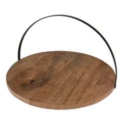 Patera na ciasto z drewna mango 28cm