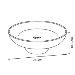 Patera na owoce Poly 26 cm zielona