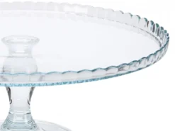 Patera szklana na nóżce 32 cm