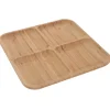 Patera bambusowa dzielona na przekąski 30x30 cm * Excellent Houseware Sale