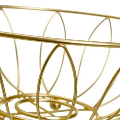 Patera metalowa złota 26x11 cm * HowHomely Discount
