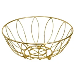Patera metalowa złota 26x11 cm * HowHomely Discount