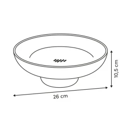 Patera na owoce Poly 26 cm beżowa * 5five Simply Smart Outlet