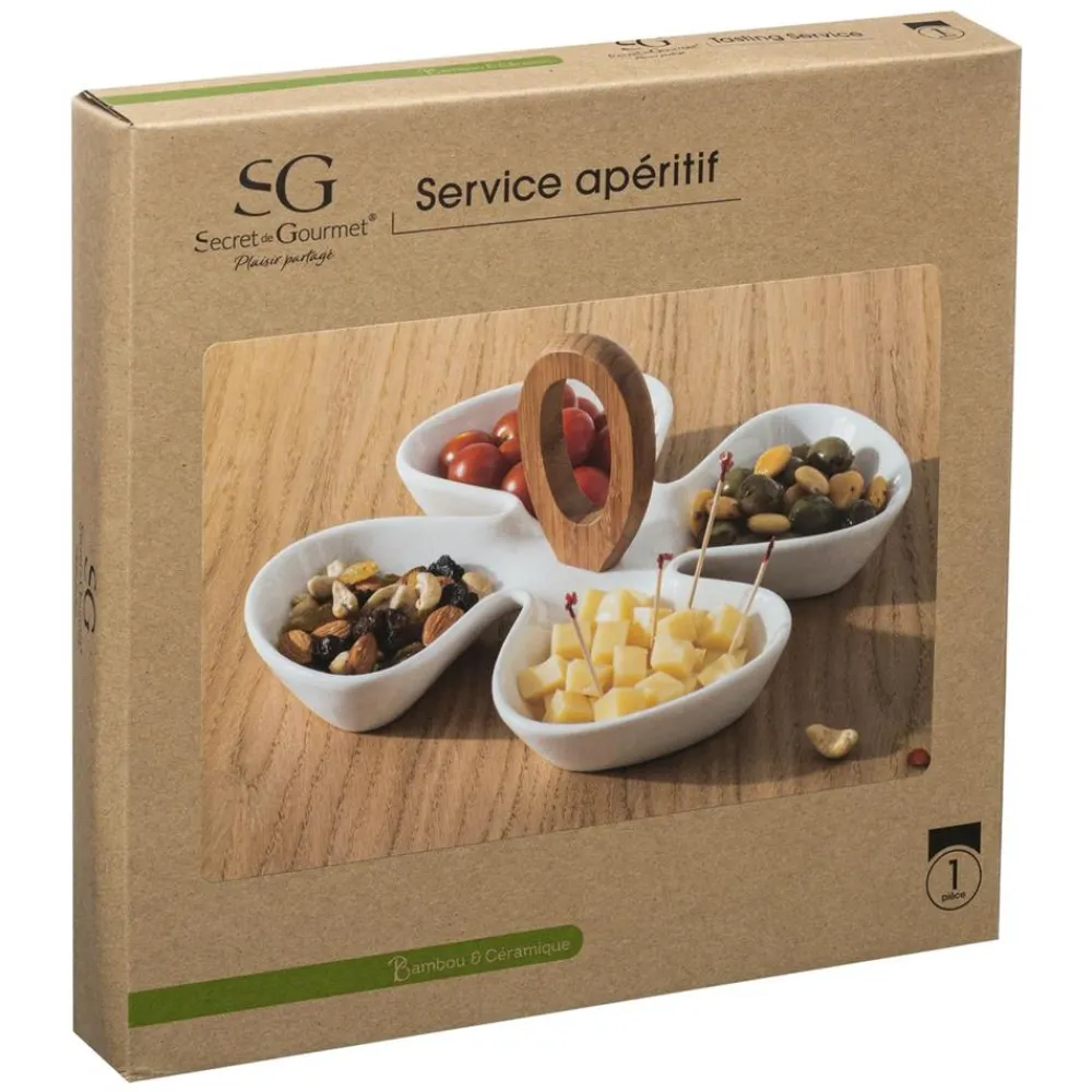 Patera na przekąski porcelanowa * Secret de Gourmet Hot