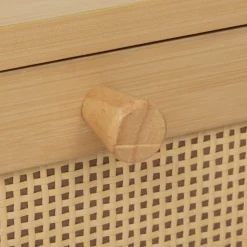 Półka łazienkowa Cane 80 cm brązowa