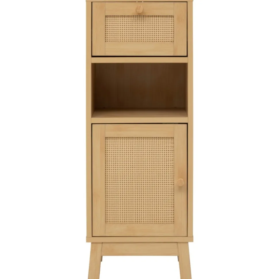 Półka łazienkowa Cane 80 cm brązowa