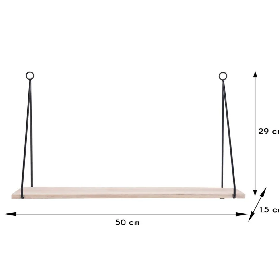 Półka drewniana ścienna minimalistyczna