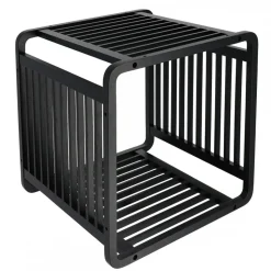 Półka modułowa Cube black bambusowa