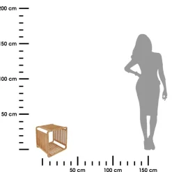 Półka modułowa Cube natural bambusowa