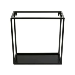Półka wisząca ścienna metal czarna 35 cm LOFT