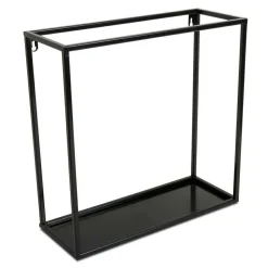 Półka wisząca ścienna metal czarna 40 cm LOFT