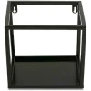 Półka wisząca ścienna metal czarna 20 cm LOFT