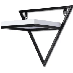 Półka wisząca metalowa z blatem białym 28 cm LOFT