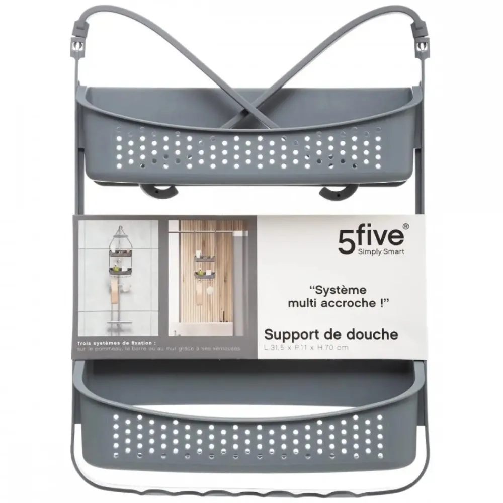 Półka łazienkowa Szara Flex * 5five Simply Smart New