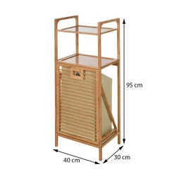 Półka łazienkowa z koszem na pranie 95 cm * Bathroom Solutions Clearance