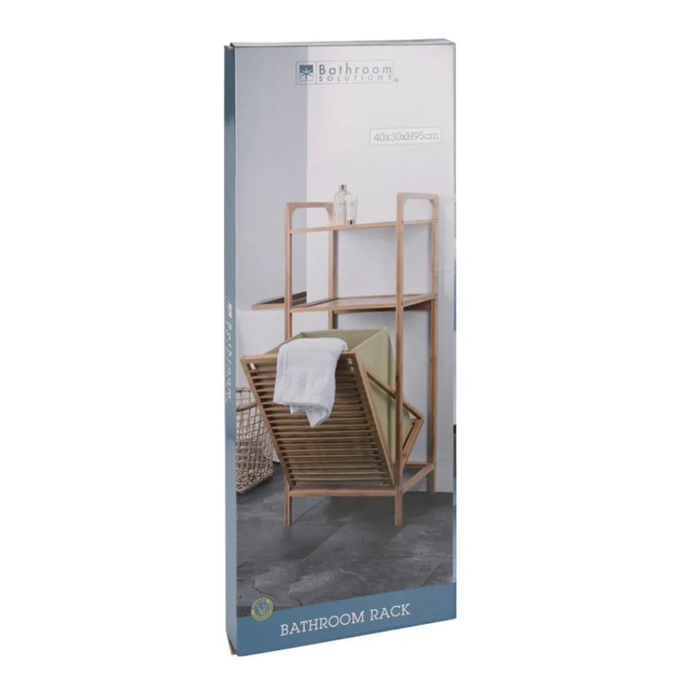 Półka łazienkowa z koszem na pranie 95 cm * Bathroom Solutions Clearance
