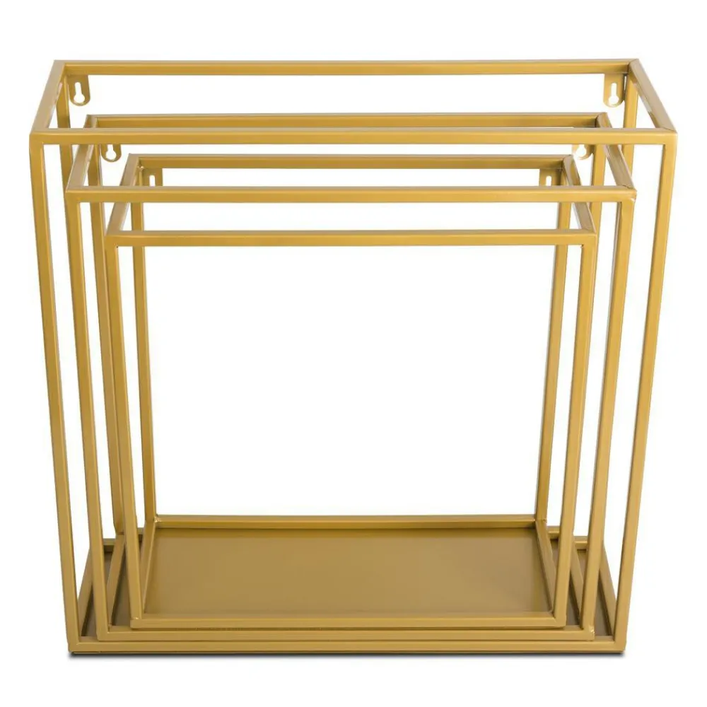 Półka wisząca ścienna metal złota 45 cm GLAM * HowHomely Hot