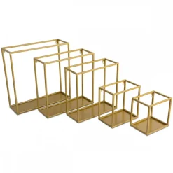 Półka wisząca ścienna metal złota 40 cm GLAM * HowHomely Best