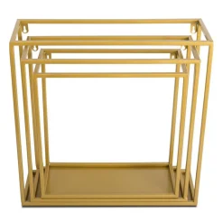 Półka wisząca ścienna metal złota 40 cm GLAM * HowHomely Best