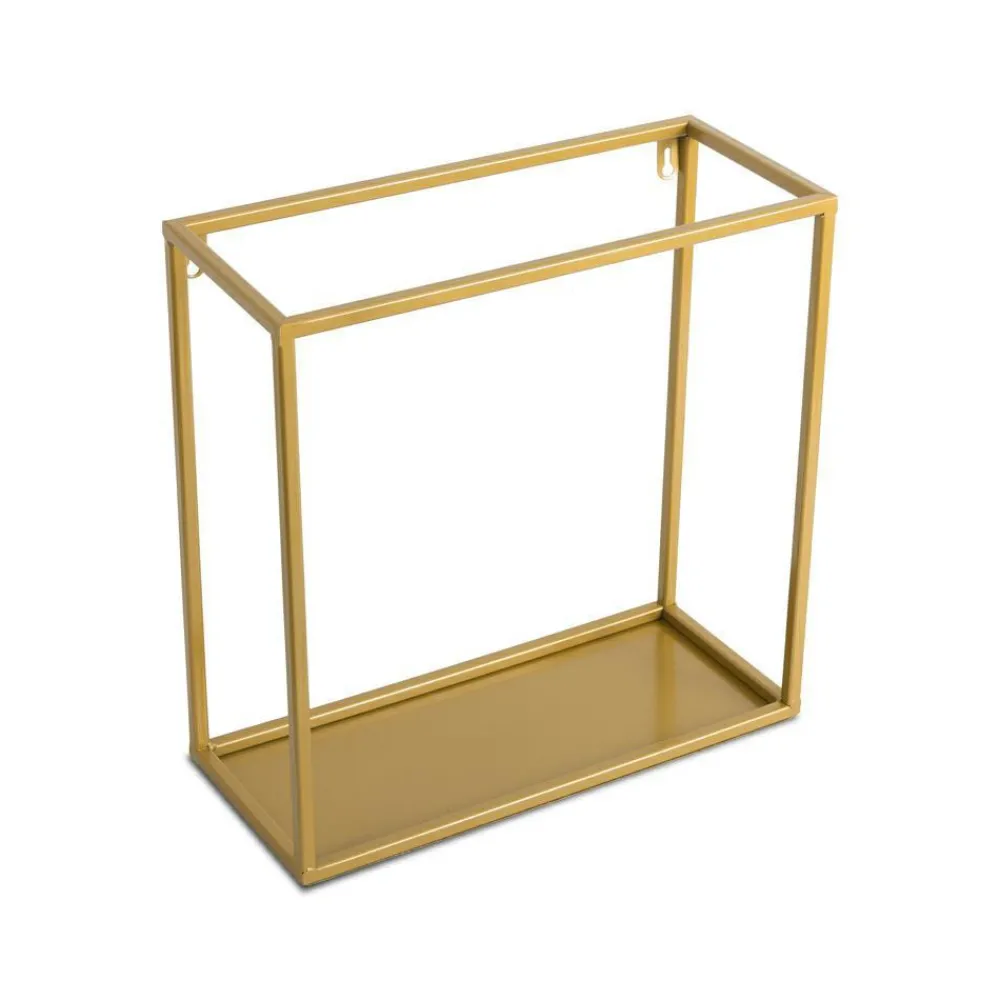 Półka wisząca ścienna metal złota 35 cm GLAM * HowHomely