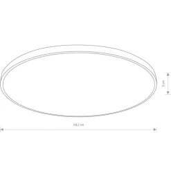 Plafon AGNES ROUND PRO biały LED 64W 4000K IP44