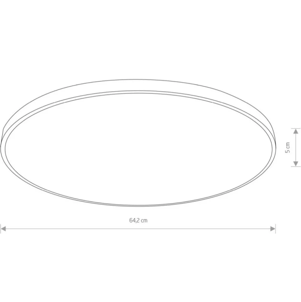 Plafon AGNES ROUND PRO biały LED 64W 4000K IP44