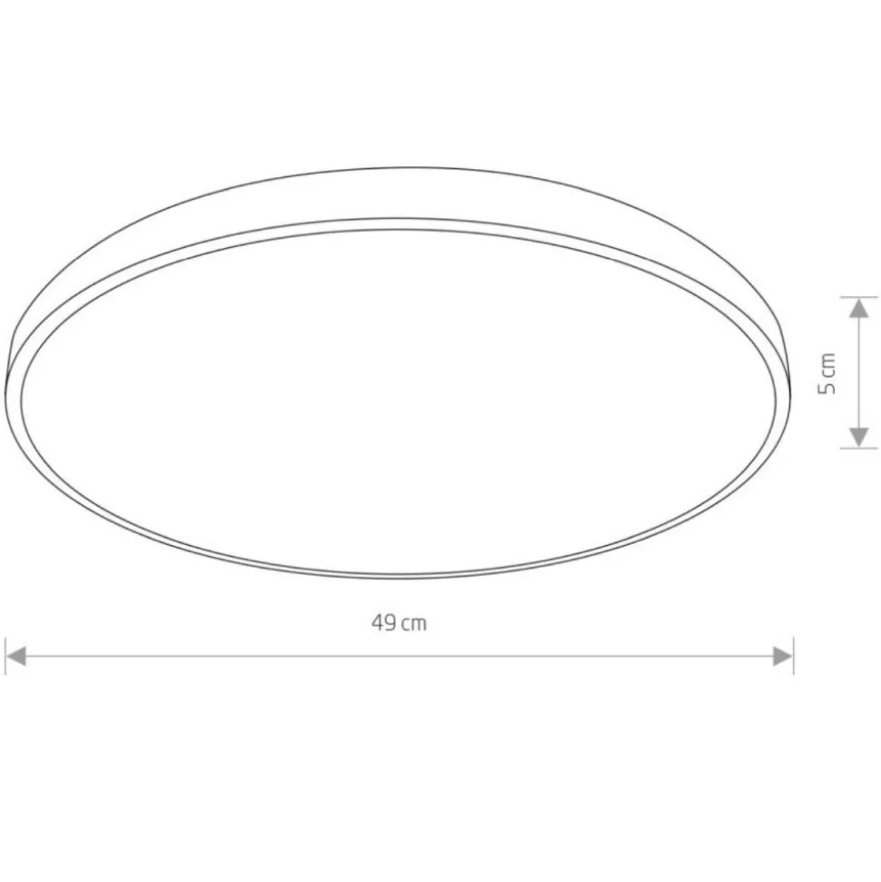 Plafon AGNES ROUND PRO czarny LED 32W 4000K IP44