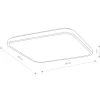 Plafon AGNES SQUARE PRO biały LED 64W 4000K IP44