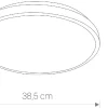 Plafon Łazienkowy AGNES ROUND Biały 22W LED 4000K IP44 38,5cm