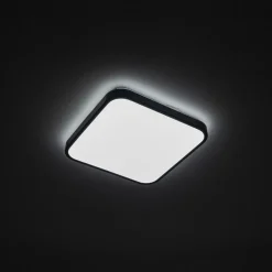 Plafon Łazienkowy AGNES SQUARE Czarny 16W LED 4000K IP44 33,5cm