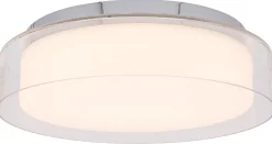 Plafon Łazienkowy PAN Srebrny 17W LED 4000K IP44 35cm