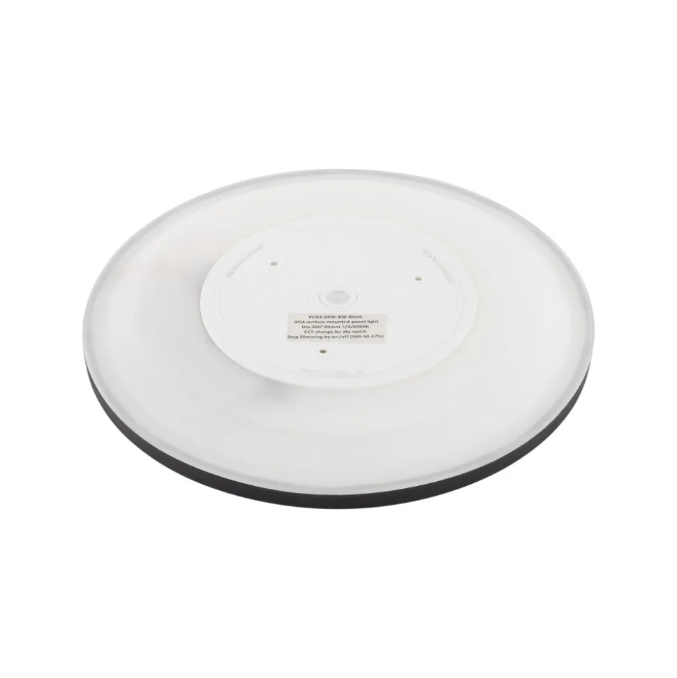 Plafon Sufitowy AQUA Czarny Duży 45W LED 50cm