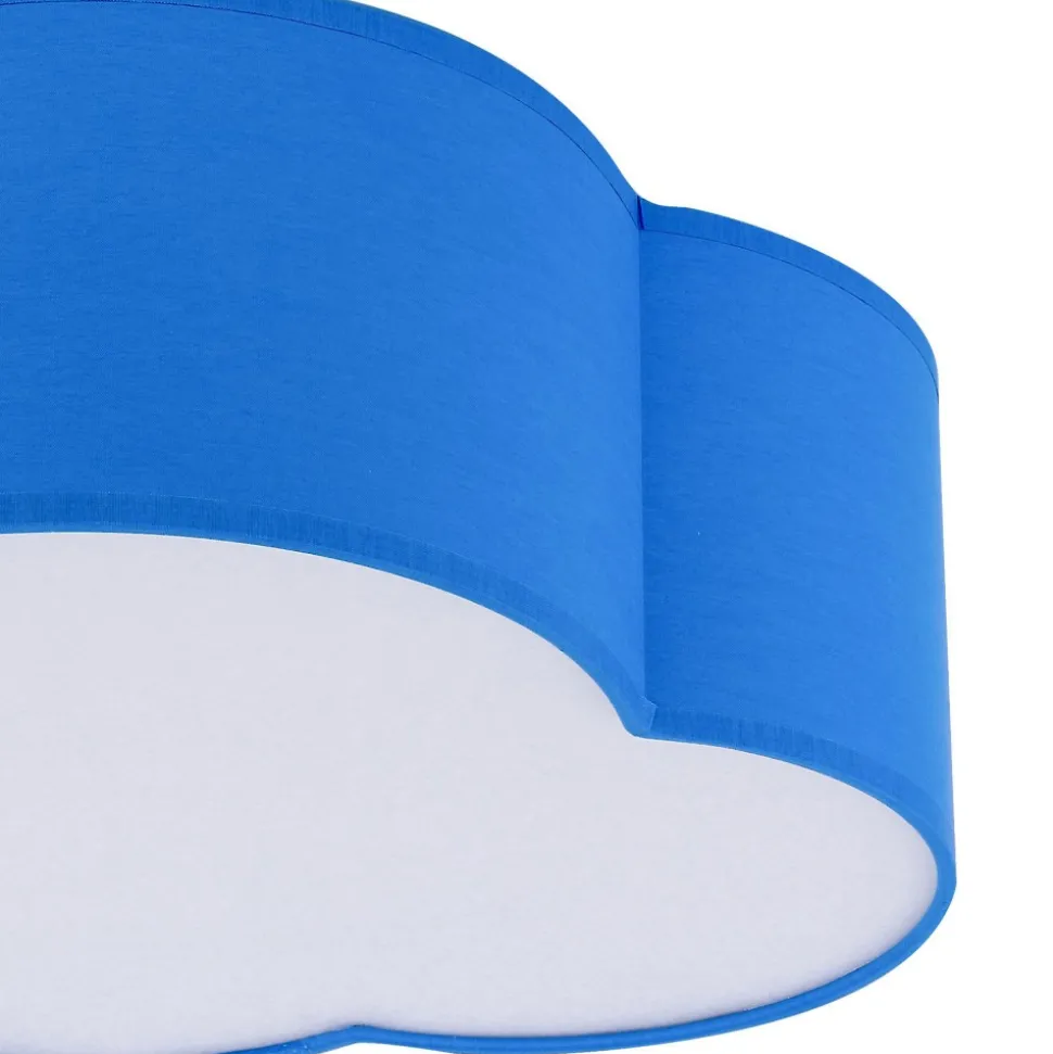 Plafon Sufitowy CLOUD Niebieski Abażur 2xE27