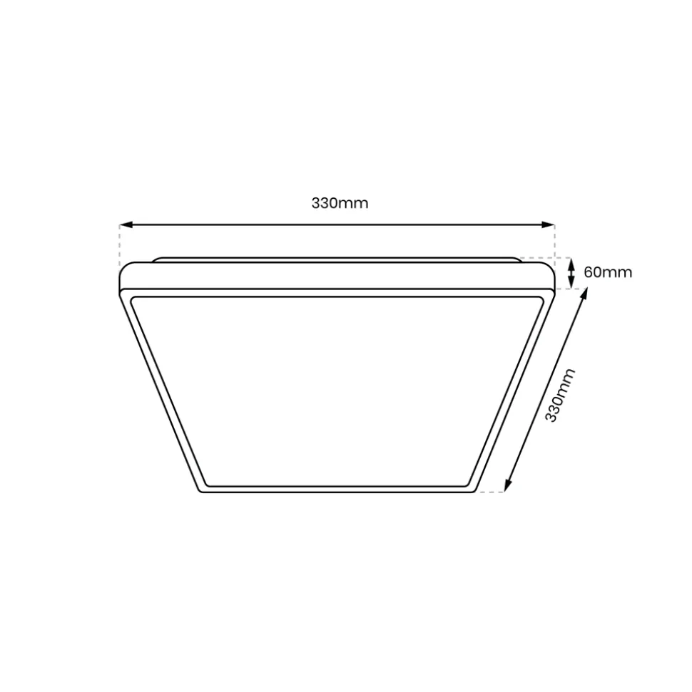 Plafon sufitowy DABAR 17W LED