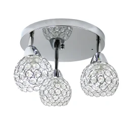 Plafon sufitowy kryształowy spot Crystal I 3xE27