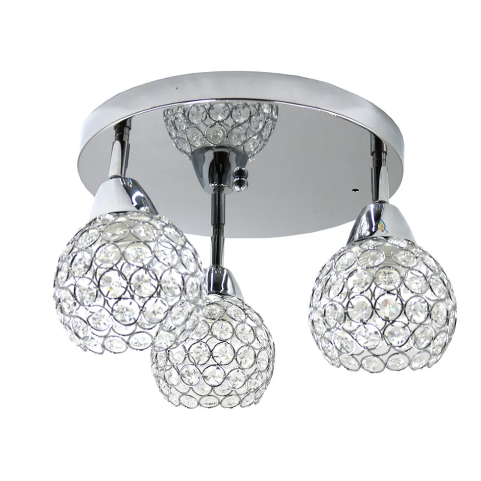 Plafon sufitowy kryształowy spot Crystal I 3xE27