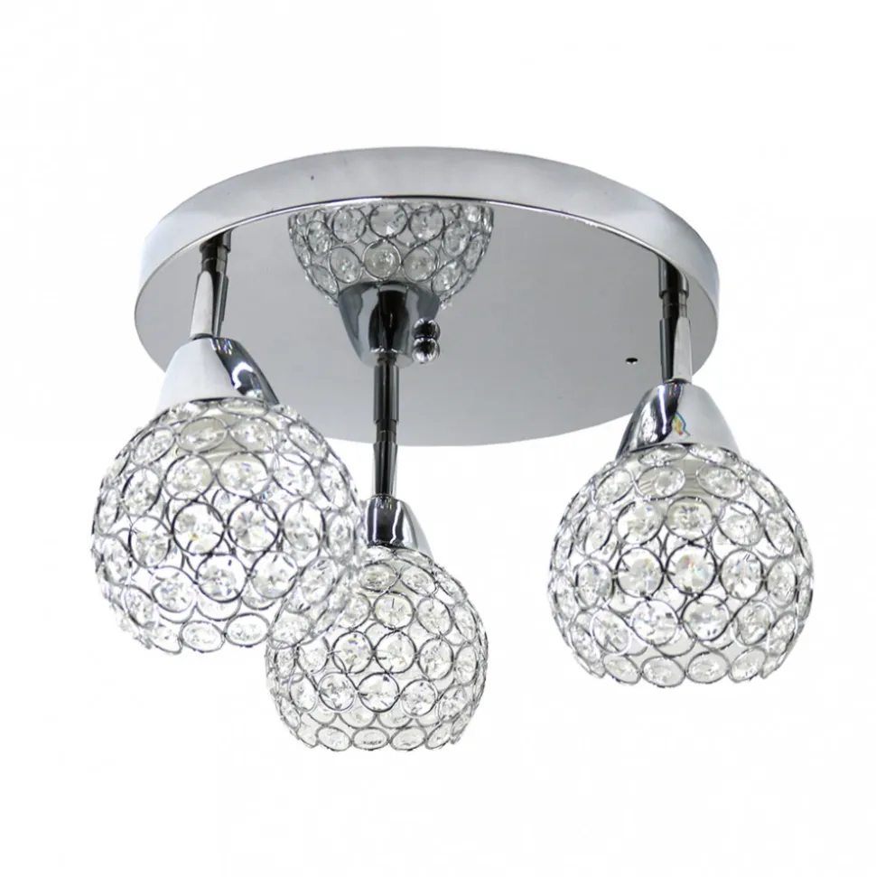 Plafon sufitowy kryształowy spot Crystal I 3xE27