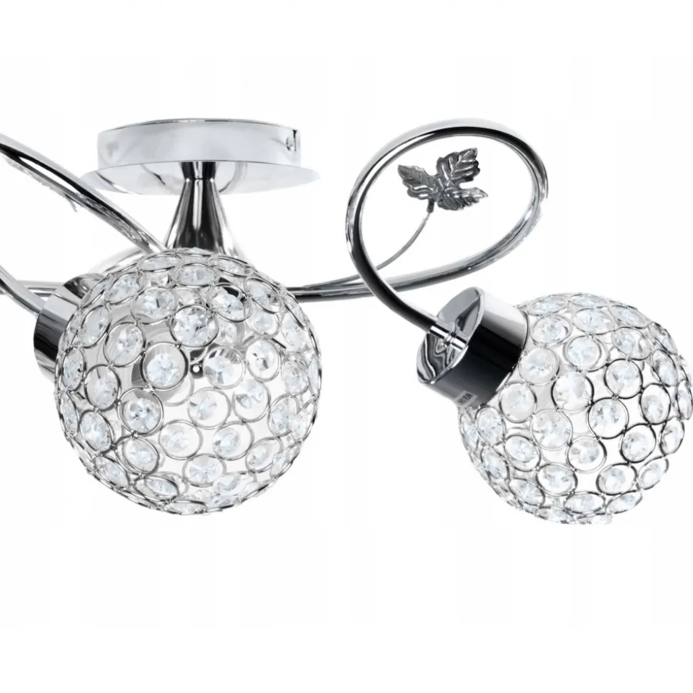 Plafon sufitowy kryształowy Crystal II 3xE27