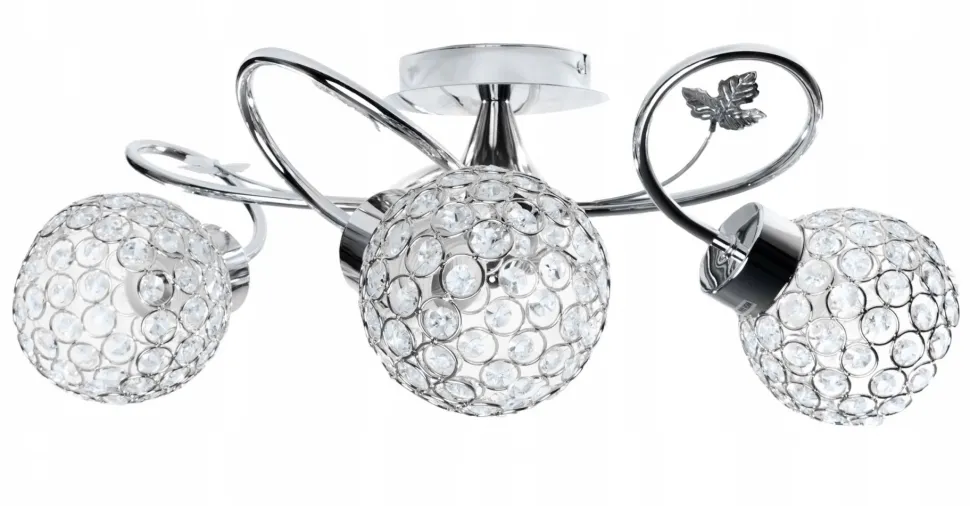 Plafon sufitowy kryształowy Crystal II 3xE27