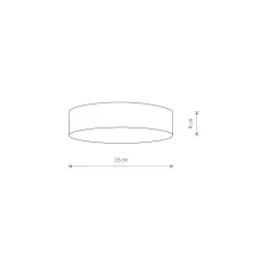 Plafon Sufitowy LID Biały 25W LED 3000K 16cm