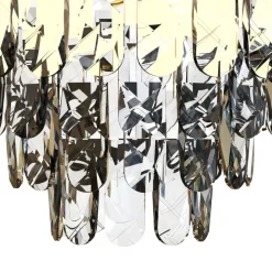 Plafon Sufitowy LUXURIA Złoty Szklane Kryształy 9xE14 48cm