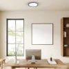 Plafon Sufitowy MAQ Czarny Biały Regulacja Barwy 32W LED 40cm